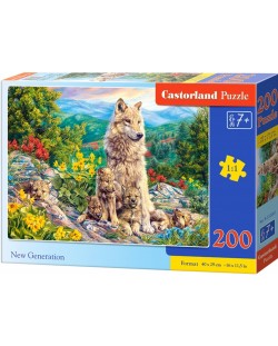 Puzzle Castorland de 200 piese - Generatia noua