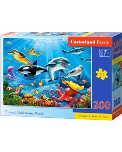 Puzzle Castorland de 200 piese - Lumea tropicala subacvatica