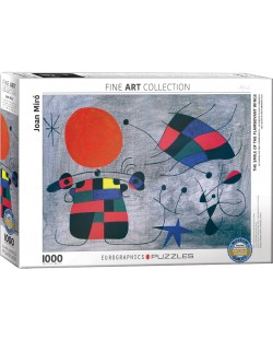 Puzzle Eurographics de 1000 piese – Zambetul aripilor rebele, Joan Miro
