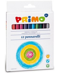 Carioci colorate Primo - Fine Point, 12 culori