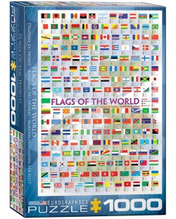 Puzzle Eurographics de 1000 piese - Steagurile lumii
