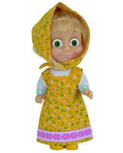 Papusa Simba Toys - Masha cu rochie galbena