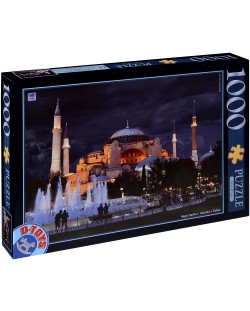 Puzzle D-Toys de 1000 piese - Biserica Sfanta Sofia, Istanbul