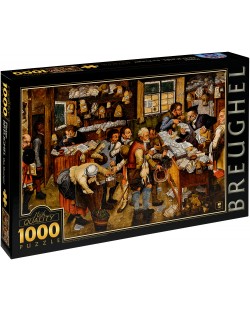 Puzzle D-Toys de 1000 piese – Plata zecimilor, Pieter Bruegel cel Tanar 