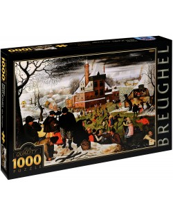 Puzzle D-Toys de 1000 piese – Iarna, Pieter Bruegel cel Tanar