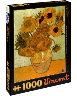 Puzzle D-Toys de 1000 piese – Floarea soarelui, Vincent van Gog