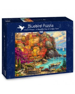 Puzzle Bluebird de 2000 piese - O zi frumoasa in Cinque Terry