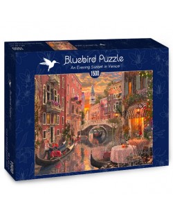 Puzzle Bluebird de 1500 piese - Apusul in Venetia
