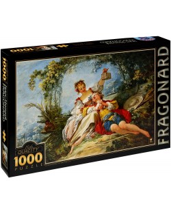 Puzzle D-Toys de 1000 piese – IndragostitiI fericiti, Jean-Honore Fragonard