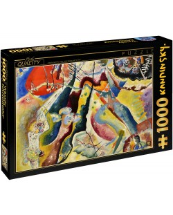 Puzzle D-Toys de 1000 piese – Tablou cu pata rosie, Vasily Kandinsky