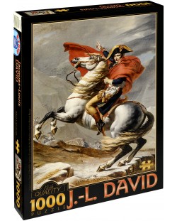 Puzzle D-Toys de 1000 piese – Napoleon traversand San Bernar, Jaque-Louis David