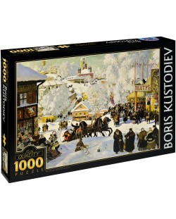 Puzzle D-Toys de 1000 piese – Maslenitsa, Boris Kustodiev