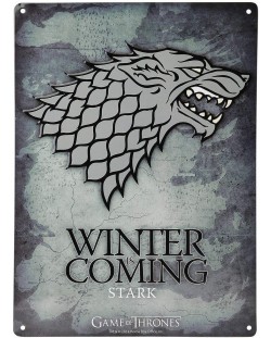 Poster metalic ABYstyle Television: Game of Thrones - Stark