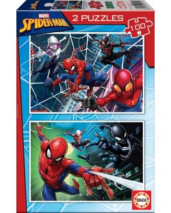 Puzzle Educa din 2 x 100 piese - Spider-man