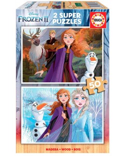 Puzzle Educa din 2 x 50 piese - Frozen 2