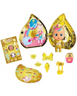 Mini papusa plangacioasa cu lacrimi IMC Toys Cry Babies Magic Tears - Golden, sortiment