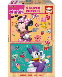 Puzzle Educa din 2 x 16 piese -Minnie Happy Helpers