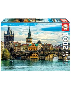 Puzzle Educa de 2000 piese - Views of Prague