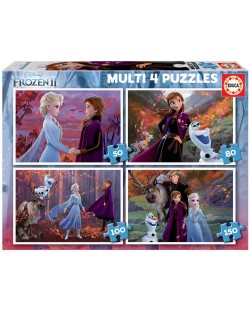 Puzzle Educa 4 in 1 - Frozen 2