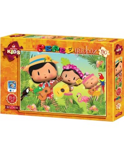 Puzzle Art Puzzle de 50 piese - Pepee's Forest Musical