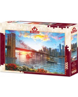 Puzzle Art Puzzle de 1000 piese - Sunset On New York