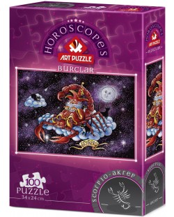 Puzzle Art Puzzle de 100 de piese - Semnul zodiacal Scorpion