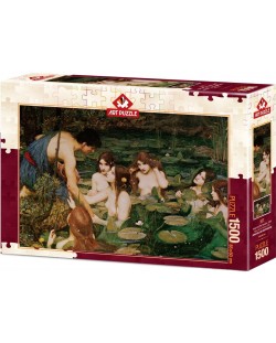 Puzzle Art Puzzle de 1500 piese - Hylas And The Nymphs, 1896