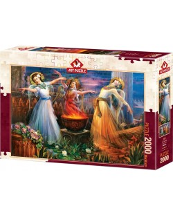 Puzzle Art Puzzle de 2000 piese - Water, Fire And Soil