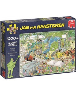 Puzzle Jumbo de 1000 piese - Platoul de filmare, Jan Van Haasteren