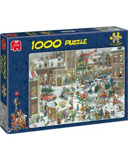 Puzzle Jumbo de 1000 piese -  Craciun, Jan Van Haasteren