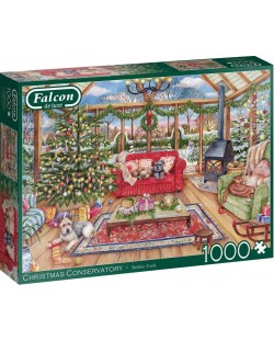 Puzzle Jumbo de 1000 piese - Christmas Conservatory