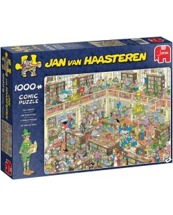 Puzzle Jumbo de 1000 piese - Biblioteca, Jan van Haasteren