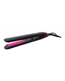 Placă de îndreptat părul Philips Essential - BHS375/00, neagră/roz