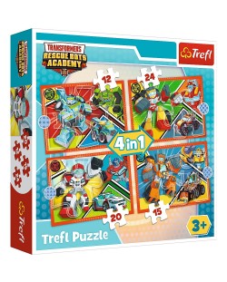 Puzzle Trefl 4 in 1 - Transformers