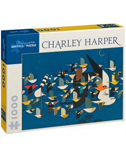 Puzzle Pomegranate de 1000 piese - Misterul migrantilor disparuti, Charley Harper