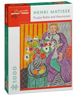 Puzzle Pomegranate de 1000 piese - Halat mov si anemone, Henri Matisse