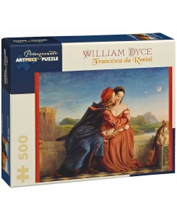 Puzzle Pomegranate de 500 piese - Francesca Da Rimini, William Dyce