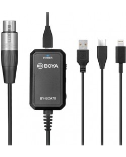 Adaptor Boya - BY-BCA70, XLR/Lightning, negru