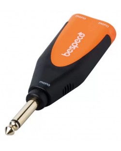 Adaptor Bespeco - SLAD17, 6,3 mm/6,3 mm, negru/portocaliu