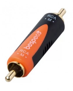Adaptor Bespeco - SLAD325, RCA - RCA, negru/portocaliu