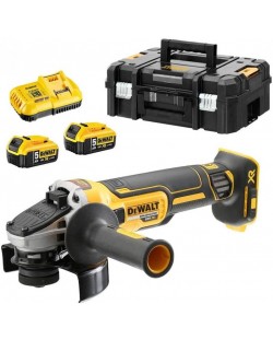 Șlefuitor unghiular cu acumulator DeWALT - DCG405P2-QW, 18V, M14, 2 x 5.0 Ah Li-Ion