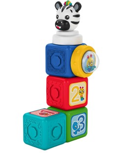 Jucărie activă Baby Einstein - Cuburi, Add & Stack, 6 piese