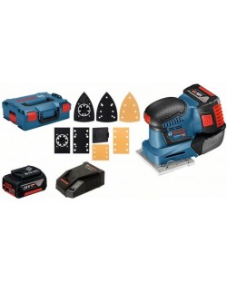 Șlefuitor cu vibratii, cu acumulator Bosch - Professional GSS 18V-10, 2xGBA 18V 5.0Ah