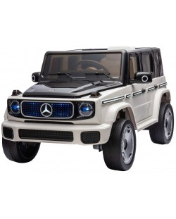 Mașinuță electrică jeep Chipolino - Mercedes EQG, alb