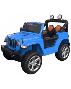 Jeep cu acumulator Ocie SPEED 12V - Albastru, cu telecomanda	