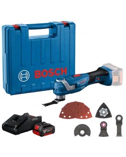 Multitool cu acumulator Bosch - GOP 185-LI, cu baterie, încărcător, geantă și accesorii