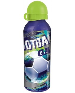 Sticlă din aluminiu S. Cool - Fotbal, 500 ml