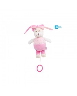 Amek Toys Jucărie muzicală pentru bebeluș Ursul Roz