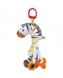 Jucărie pentru bebeluși Amek Toys - Zebră cu vibrație