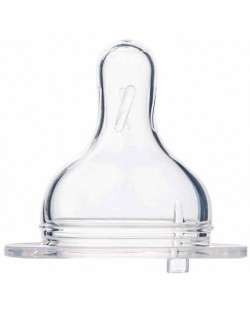 Tetina din silicon pentru sticla cu gat larg Canpol - EasyStart, pentru nou-nascuti